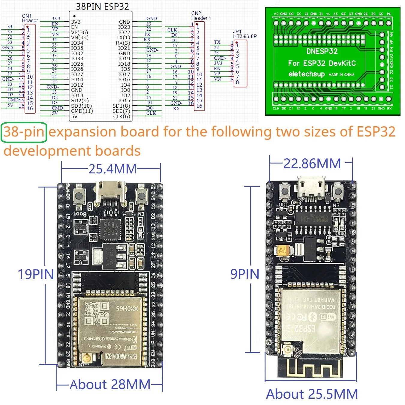 รูปสินค้า บอร์ดขยาย ESP32 สำหรับ Smart Home IOT