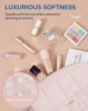 BAGSMART Makeup Bag Puffy Padded Make Up Bags for Women Makeup Organizer Case Wide-open Pouch Toiletry Bag Travel Essentials 3
