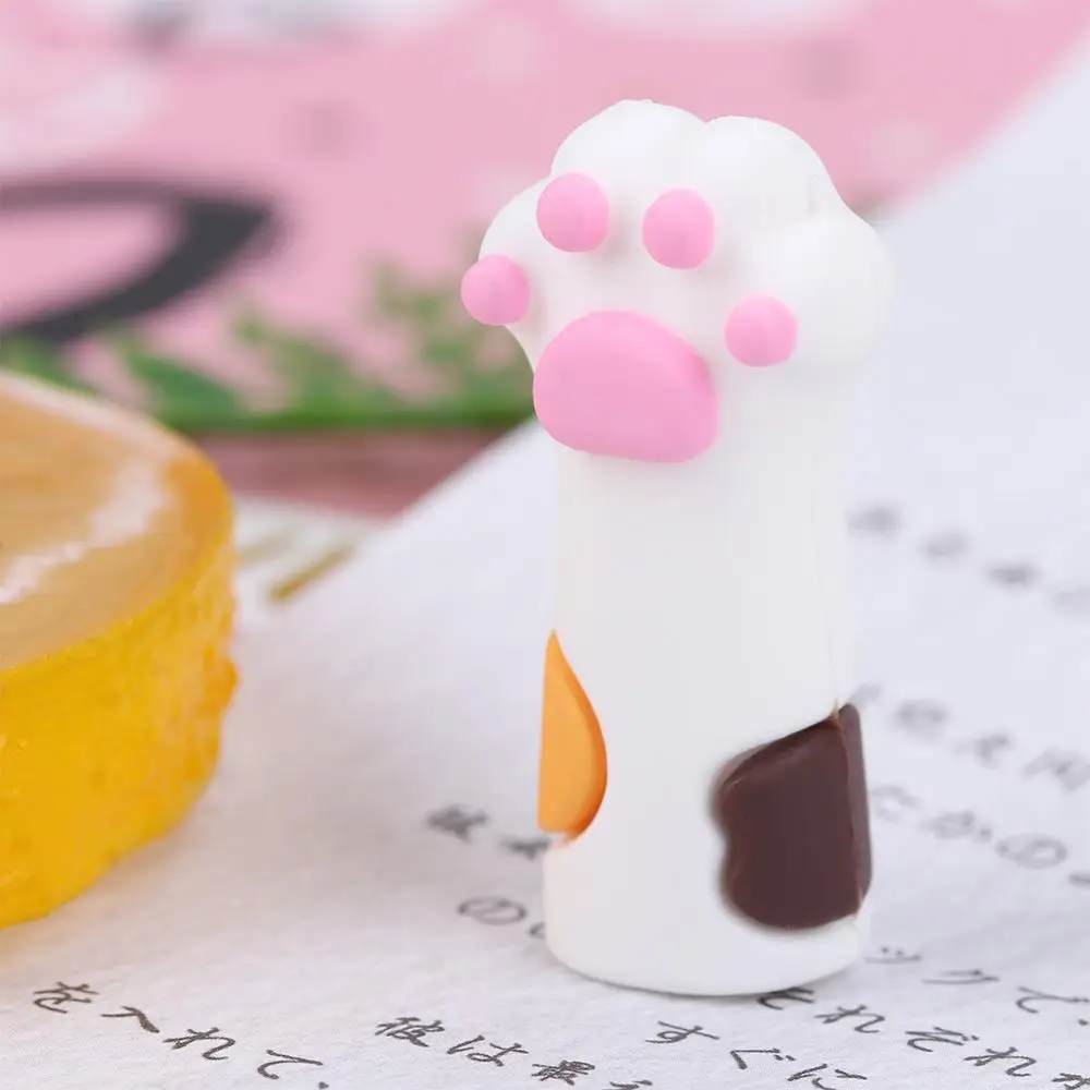 Silicone Cat Paw Cuticle Nail Scissors Sleeve Dead Skin Tweezers Cap Nipper Protective Cover Pedicure Tools