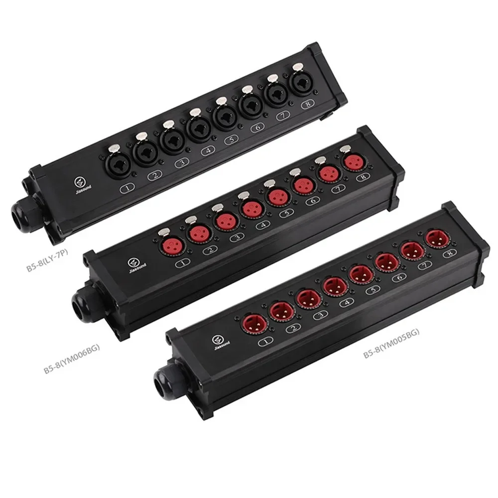 Jiasound B5 Multi-Channel Mobile Signal Junction Box Cable Junction Box Audio Multi-Core Cable Stage XLR Male Female
