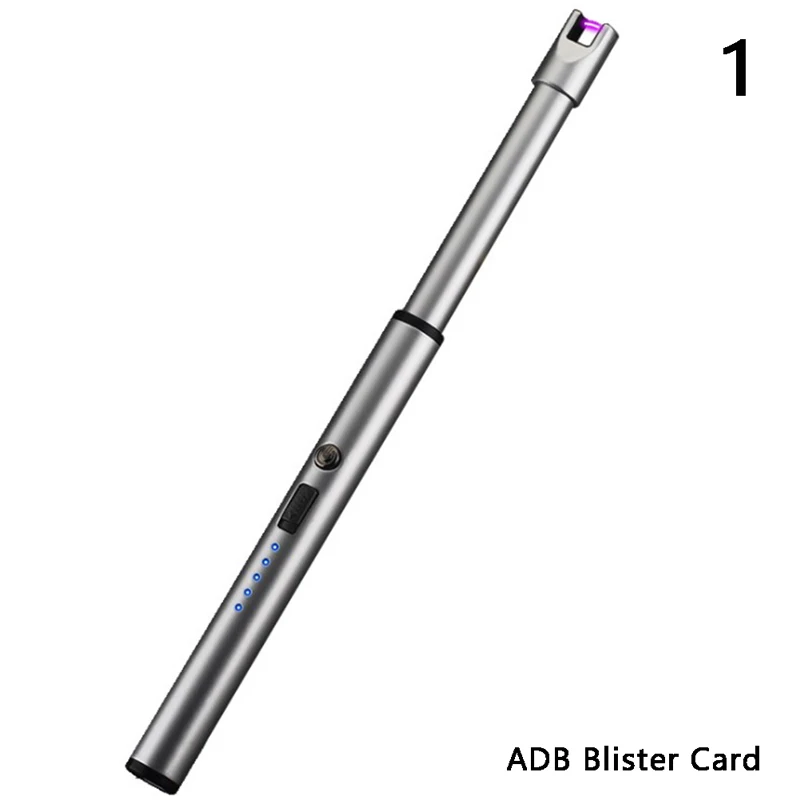 Accendino antivento ad arco ricaricabile USB Accenditore da cucina Accendino da campeggio per barbecue all'aperto Accessori per sigarette portatili