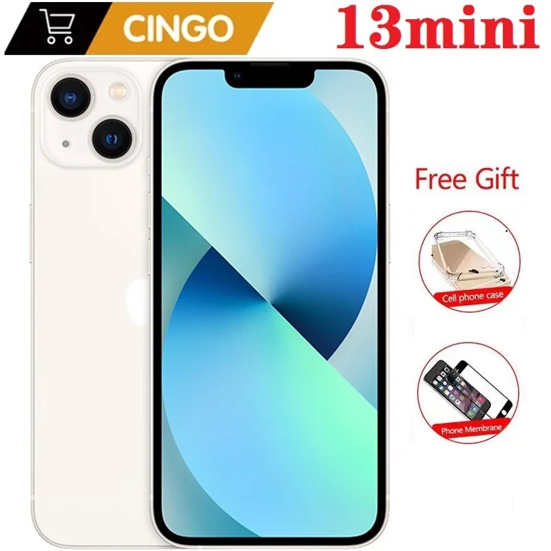 Unlocked  iPhone 13mini 128GB/256GB ROM A15 IOS 5G  Face ID 5.4" OLED Screen Smartphone 12MP  cellphone  iphone 13 mini 1
