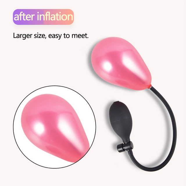 Piccolo Plug anale gonfiabile per principianti sesso anale facile da  inserire Mini Butt Plug espandibile Dildo