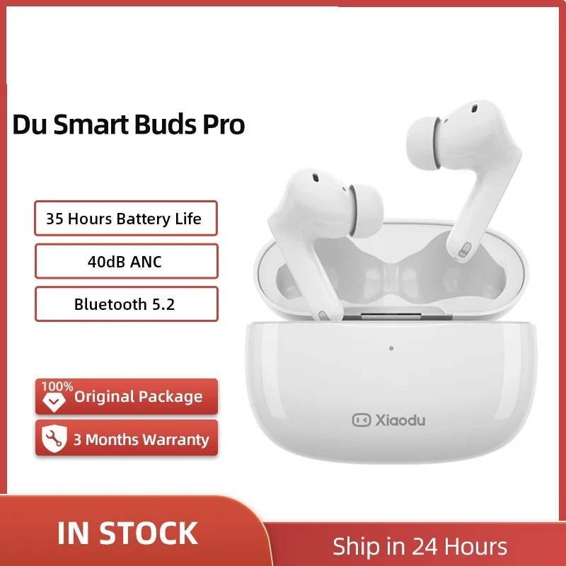 

Беспроводные наушники-вкладыши 2024 Du Smart Buds Pro TWS, Bluetooth наушники 40 дБ, активное шумоподавление, HIFI 3 микрофона, время воспроизведения 35 часов, Baidu