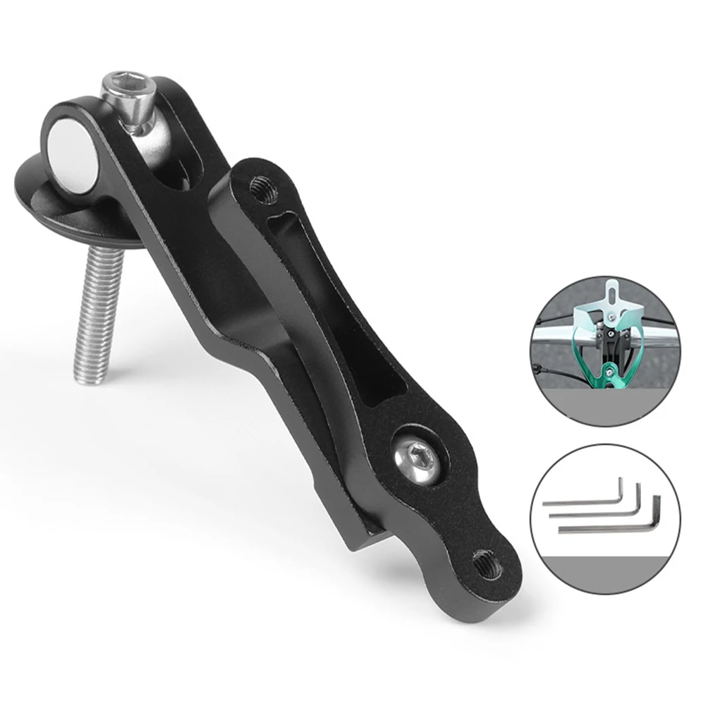 Bicycle Stem Cap Mounting Kit Water Bottles Bike Bottle Cage Adapter Aluminum Alloy Adjustable Water Bottle Converter Mounts