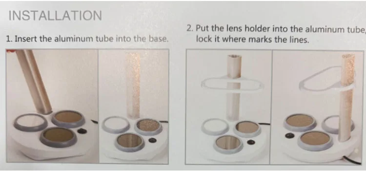 Optometry Equipment VT-1107 Plastic Progressive Lens Identifier with Invisible Markings Mark Strain Lens Identifier Optical Use