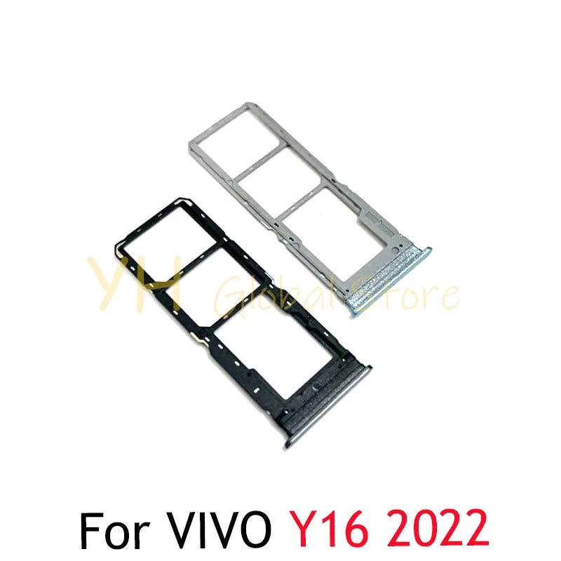 For VIVO Y16 2022 Sim Card Slot Tray Holder Sim Card Repair Parts