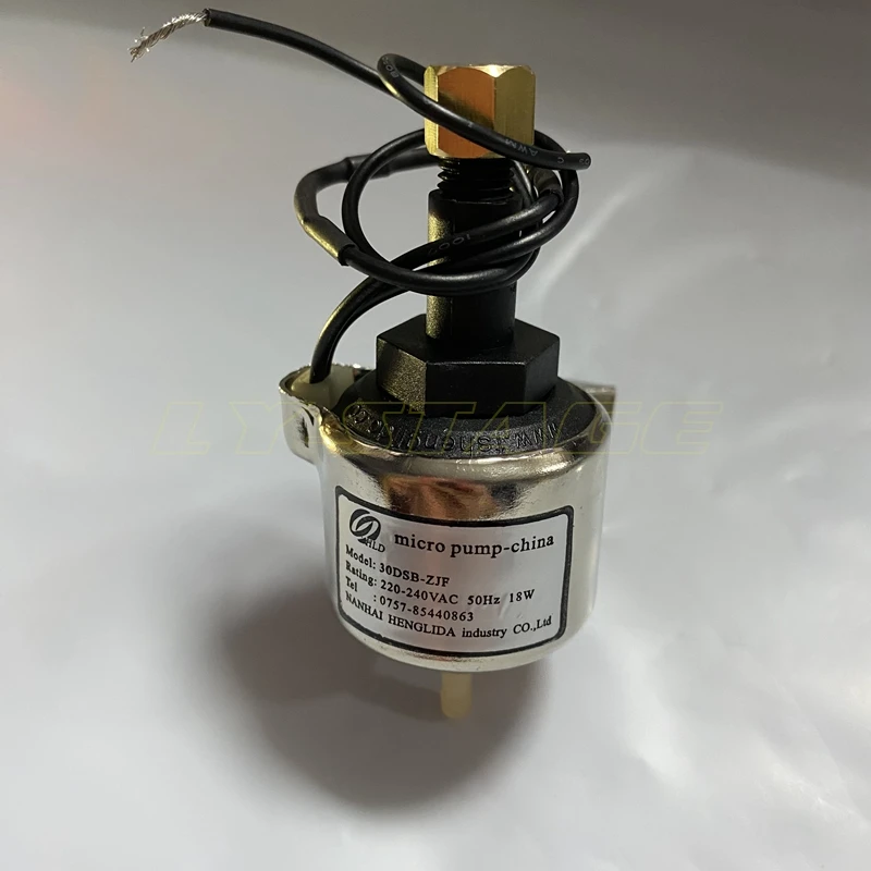 Mini Pump Smoke Fogging Machine Parts Micro Pump China 30DSB-ZJF 18w 30DCB 18w 110v/220v Mini Water Oil Pump DIY Powerful Liquid for Fog Smoke Sprayer Machine Co