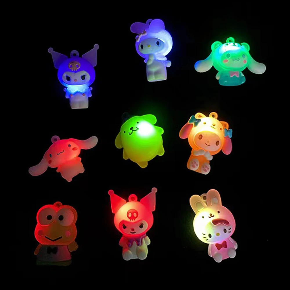 night sports super bright LED golf tee Golf Rubber Band Glitter Tee with cartoon pattern with handmade rope to prevent loss of 6