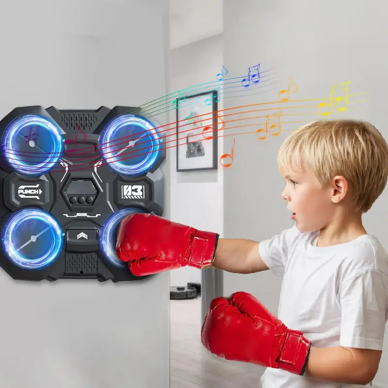 children's music boxing machine wall-mounted smart music boxing machine with Light Relaxing Reaction Training Target Boxing