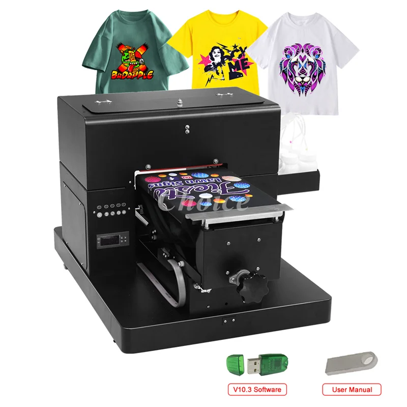 A4 Automatic Digital T Shirt Logo Printing Machine Digital 6 Colors Printer Bag Inkjet DTG Printer Code Printing Machine [предзаказ] мировое турне seventeen [be the sun] seoul digital code