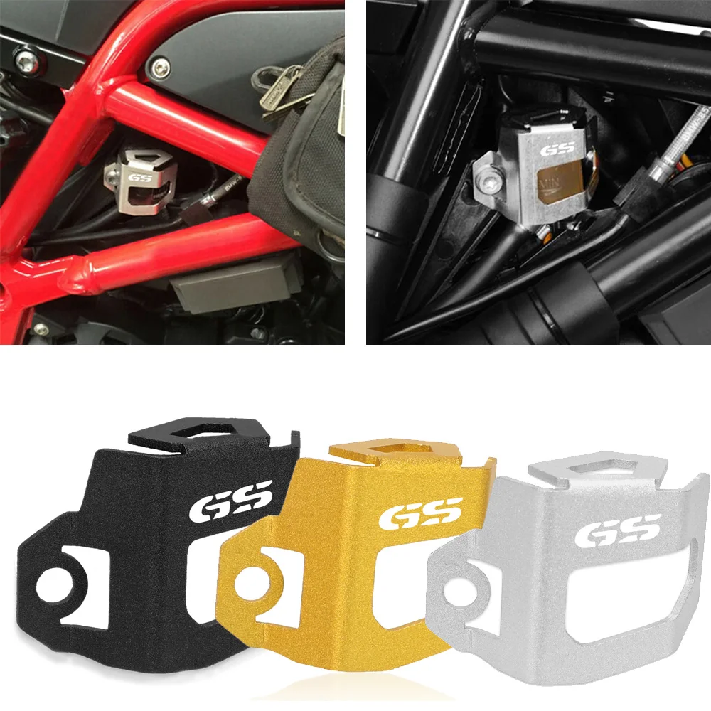 

For BMW F800GS F700GS 2013 2014 2015 2016 2017 2018 Brake Pump Fluid Tank Reservoir Guard Protector Oil Cup Cap Cover Bracket