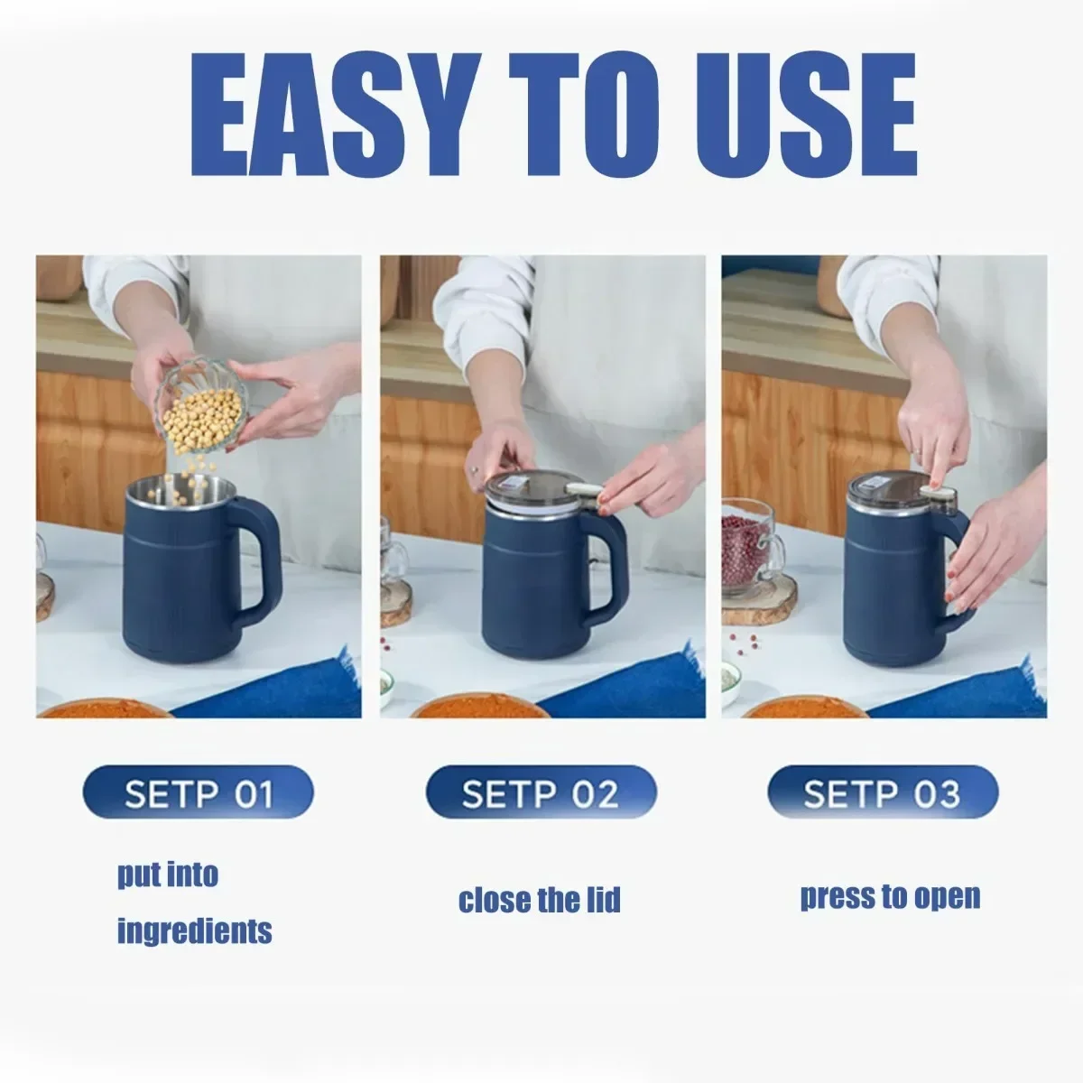 Household Small Powder Grinding Machine Ultra-fine Grinder Electric Grain Grinder for Coffee Bean 4