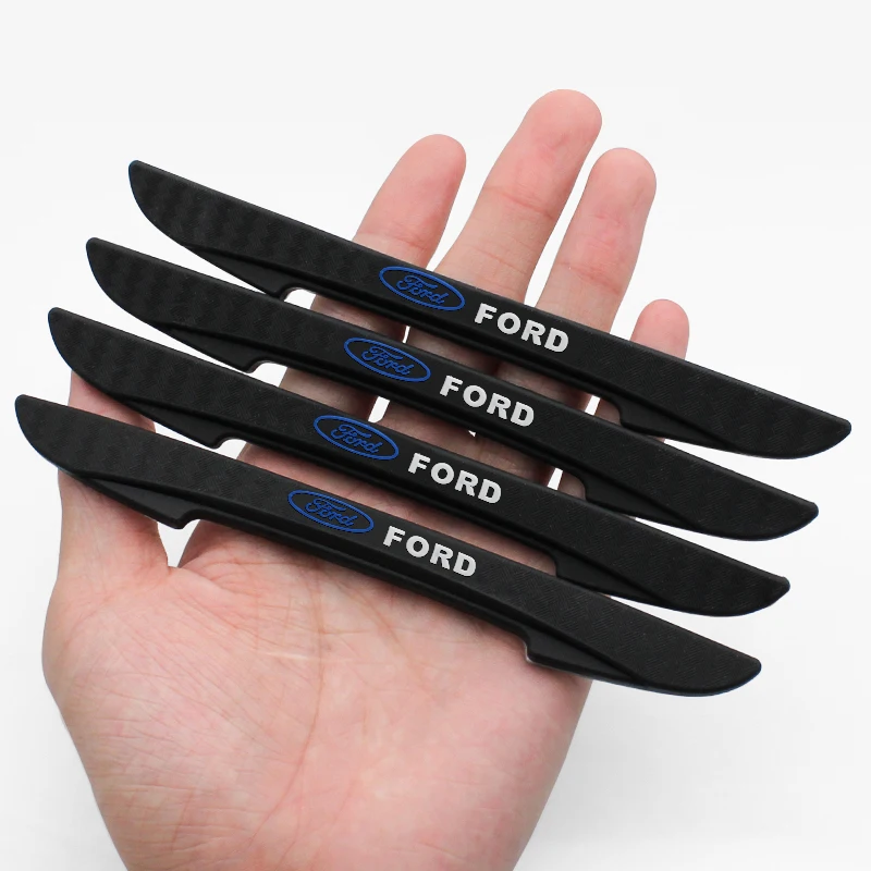4pcs Car Door Edge Protector Stickers Anti-Collision Guard Strip Set