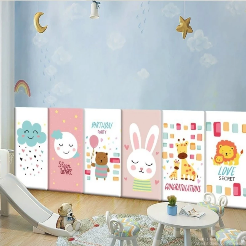 Bed headboard sticker childrens bed headboard Bed Headboard Cartoon Adhesiva Head Board Kids Bedroom decals Cabecero Cama 90 135 150 160cm Bed Head Tete De Lit Wall Stickers