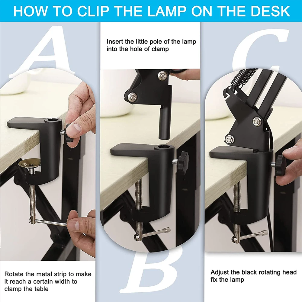 5X Magnifying Glass with Light 2-in-1 LED Lighted Magnifier 3 Color Modes Stepless Dimmable Hands Free Magnifying Desk Lamp 6