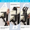 5X Magnifying Glass with Light 2-in-1 LED Lighted Magnifier 3 Color Modes Stepless Dimmable Hands Free Magnifying Desk Lamp 6