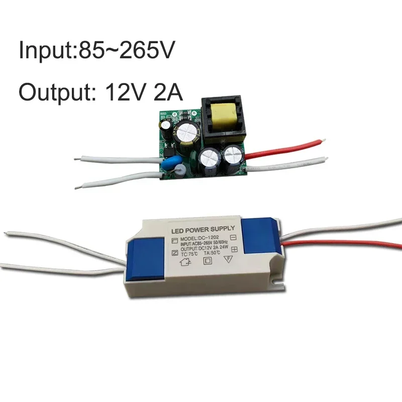 12V 2A power adapter 220V to DC12V DC switch board 24W with sufficient ...