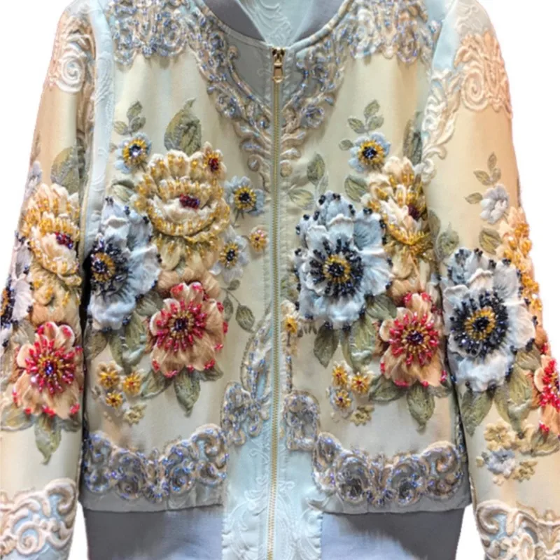 Heavy Industry Embroidered Baseball Uniform Women's Coat New
