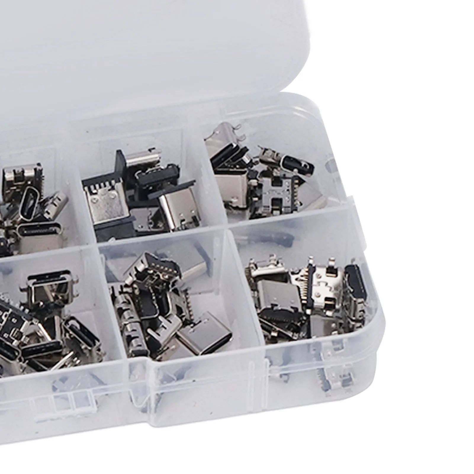 TYPE C USB Female Plug Connector Jack Solder Repair Replacement Adapter Assortment Set USB Repair Replacement Adapter