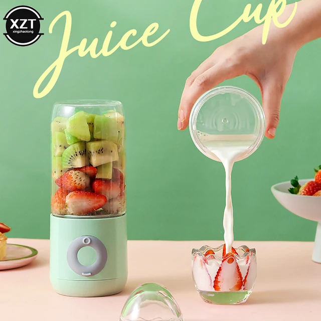 6 Blades Juicer Blender Portable USB Rechargeable Mini Home Wireless Fruit Juicer Machine Food Processor Makers Juice Extractors
