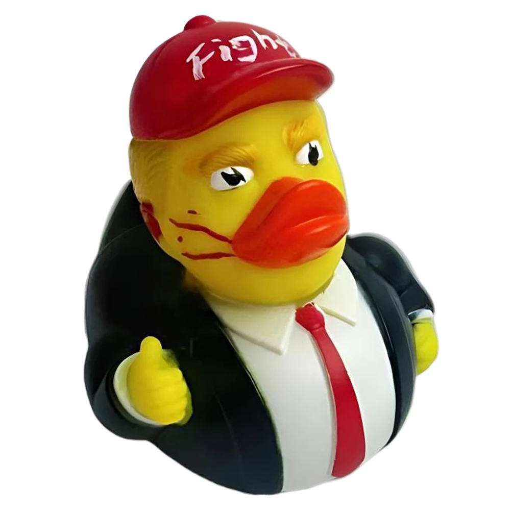 Novelty Trump Rubber Duck Baby Bath Toys Trump Merchandise Rubber Duckies for Kids Gift Birthdays Baby Showers Bath Time 4