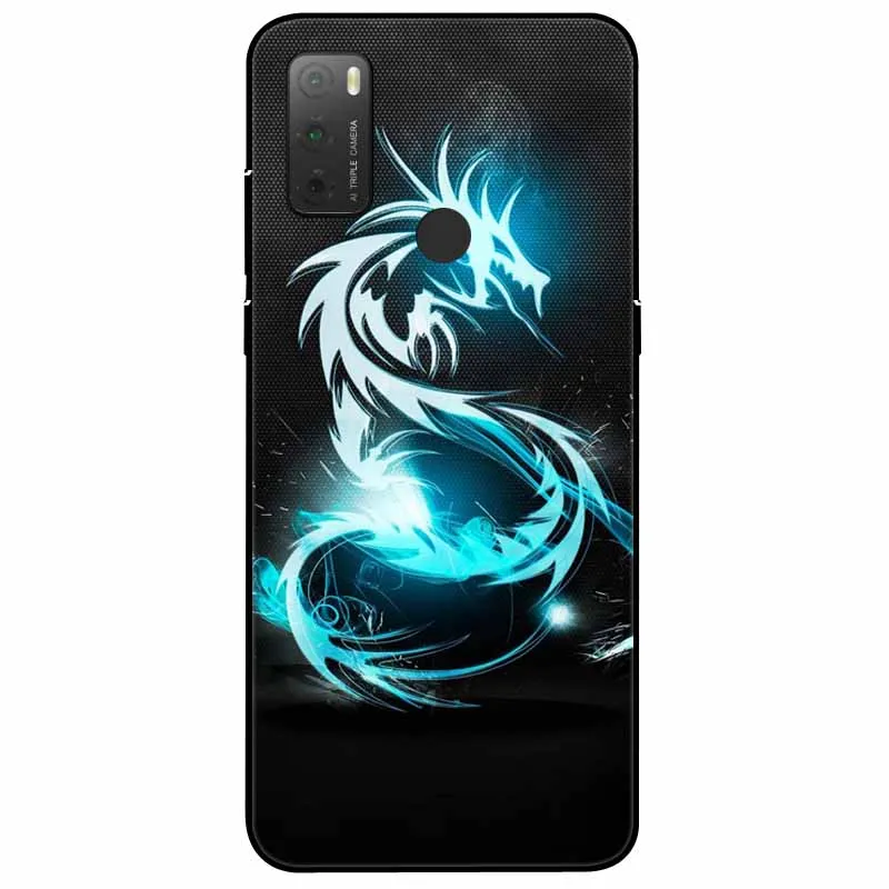 Chic Cat Design Soft Black Silicone Protective Case