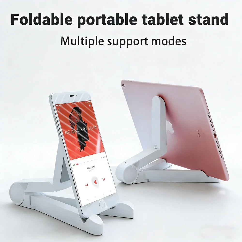 Compact Folding Triangular Tablet and Phone Stand, Easy to Carry