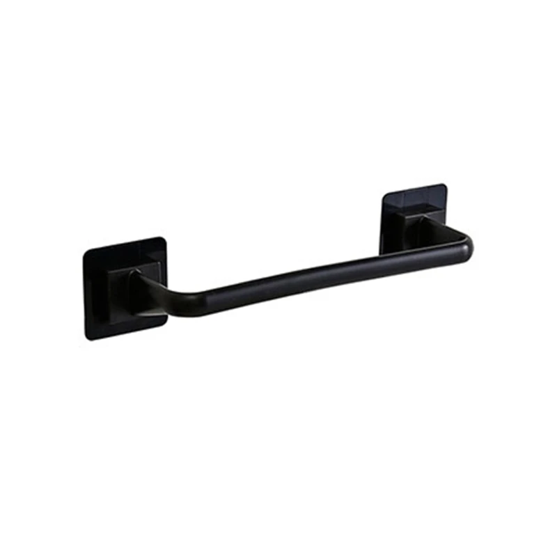 Wall Mount Towel Rack Bra Adhesive Pot Lid Holder Kitchen Bathroom Hanging Shelf towel rack