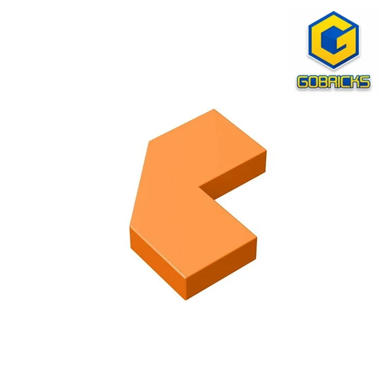 Gobricks GDS-1044 Fliese, modifizierte Facette, 2 x 2 Ecken mit geschnittenen Ecken, kompatibel mit Lego 27263 Kinder-DIY-Teilen