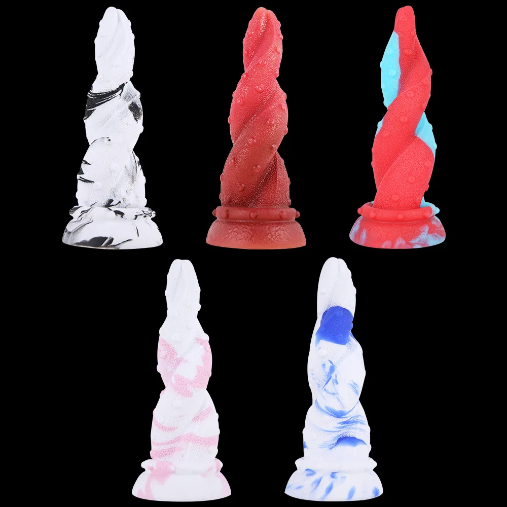 

Animal Tentacle Simulation Mixed Color Silicone Dildo Male and Female Masturbators Anal Plugs Anal Dilator Adult Erotic Sex Toys