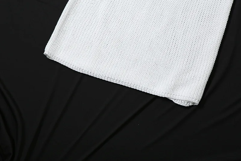 Sexy Sleeveless Bodycon Evening Dress For Women Autumn New Fashion Hanging Collar Low Cut Backless Knitted Hollow