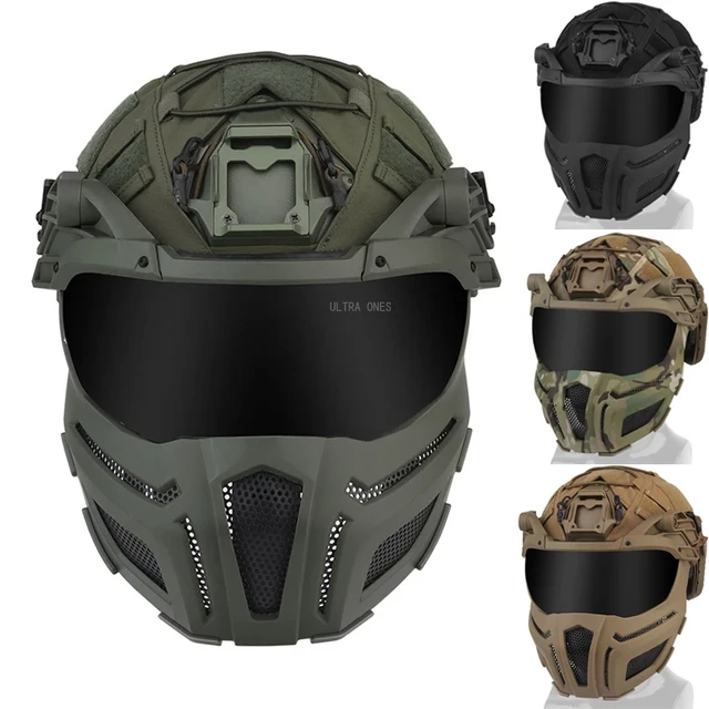 Casco Militar Táctico Ajustable Paintball Airsoft Deportes RF 286 –  Cómpralo en casa