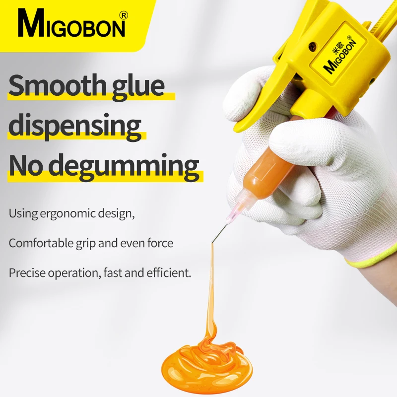 MIGOBON New manual glue writer syringe for single-component single-liquid dispensing gun 10CC/30CC 55CC special glue gun