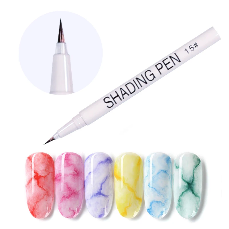 16 cores 3D Nail Art Pen para nail art DIY Design Desenho Pintando Unha Gel  Gel Polonês Marcador Caneta Pregação Ferramentas de Decoração manicure