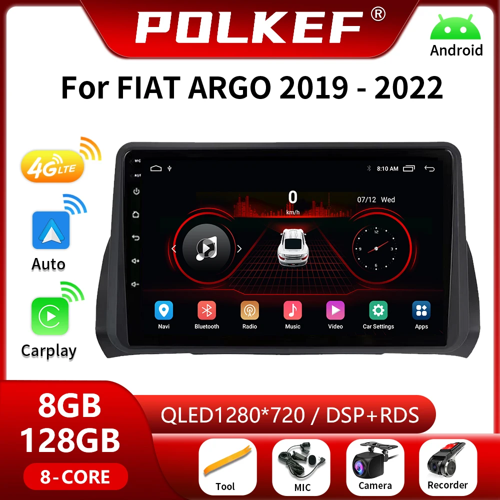 

2 Din Android 13 Auto 4G Carplay Car Radio For FIAT ARGO 2019-2022 Multimedia Video Player Stereo Navigation GPS No 2din DVD