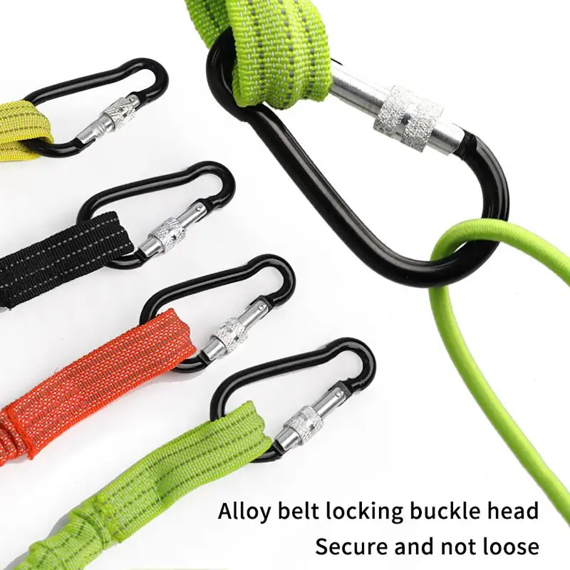 안전 번지 테더 도구 랜야드(카라비너 후크 포함) 등반 작업용 추락 방지 안전 로프 공중 작업 등반 액세서리