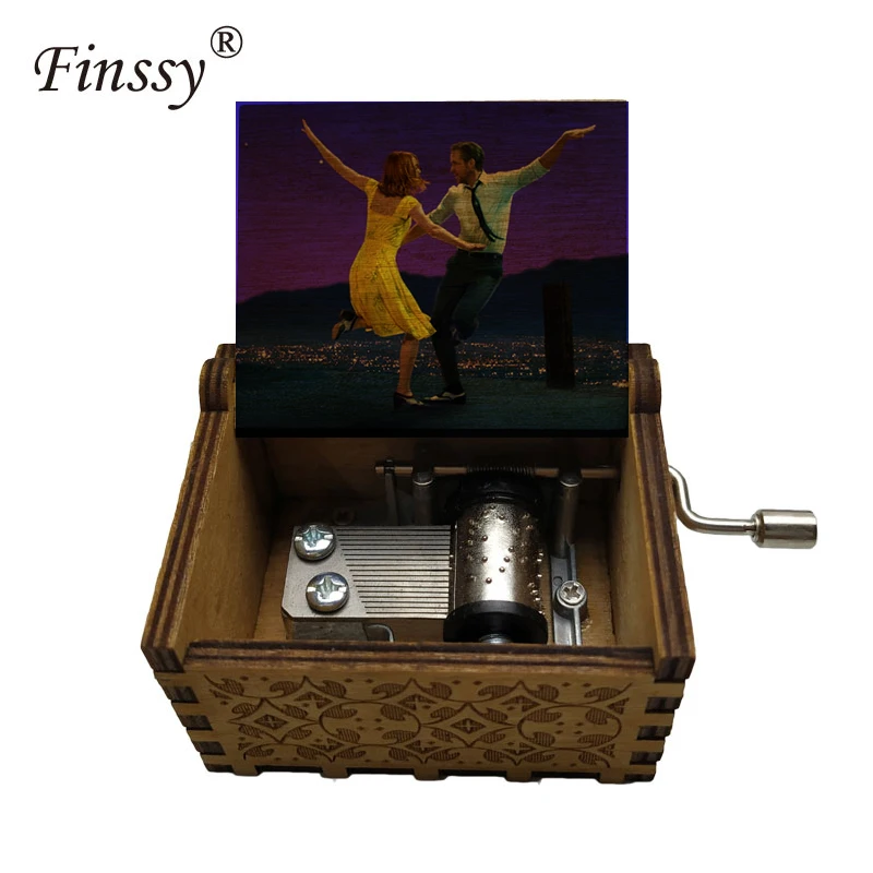 Movie Music Theme La La Land Music Box Custom Song Wooden Color Print Christmas Valentine's Day Birthday Special Gifts For wife 5