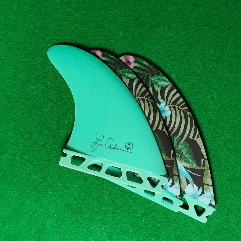 4.4-Inch Botanical Surf Fin, Epoxy Resin&Fiberglass Composite, Natural Dye Process, Salt-Resistant