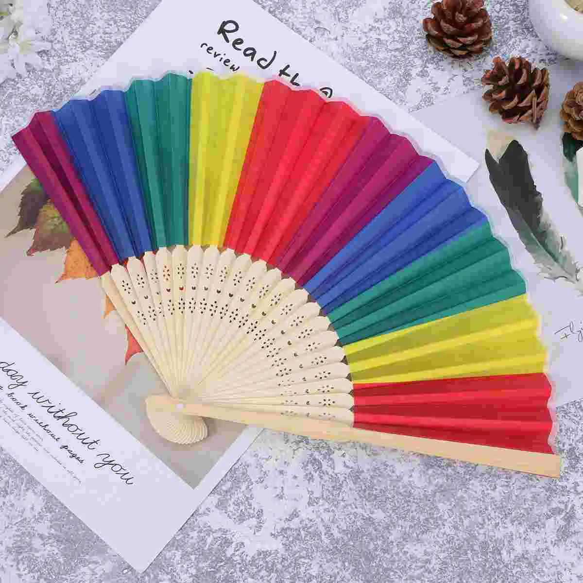 Fun Express Mini Oriental Folding Fans – Colorful Decorative Handheld Fans For Party Favors Weddings Luau & Themed Events – Perfect For Party Gifts Decorations & Summer Celebrations – 12 Pieces