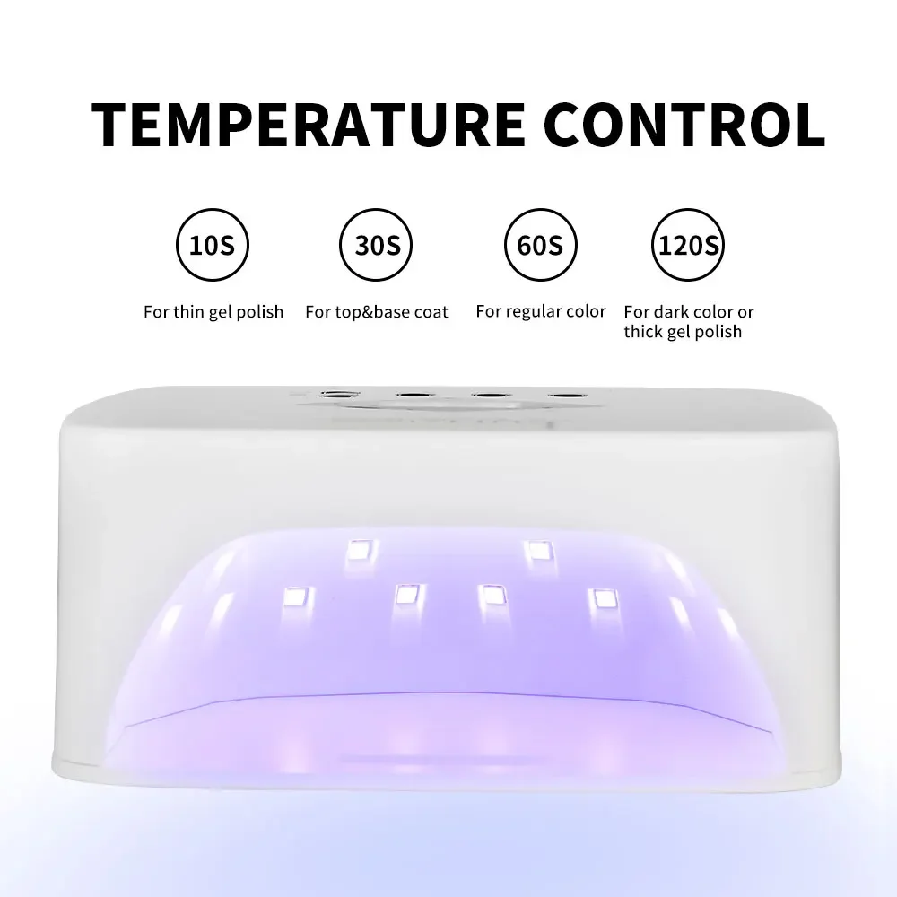 올인원 120W 브러시리스 매니큐어 먼지흡입기 충전식 UV LED 네일 램프 디자인