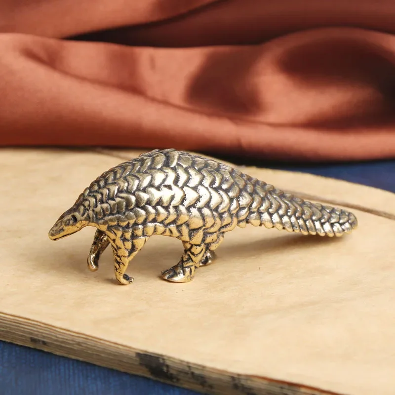 

Brass Pangolin Figurines Miniatures Vintage Heavy Animal Home Ornament Statue Gifts Accessories Decoration Crafts Desktop