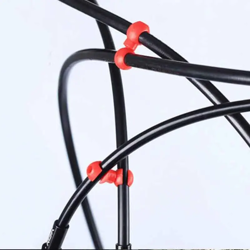 Bicycle Brake Clips Bike Cross Line Clips S Style 10pcs/set Mountain Road Bicycle Brake Gear Cable Cycling Replacement Parts