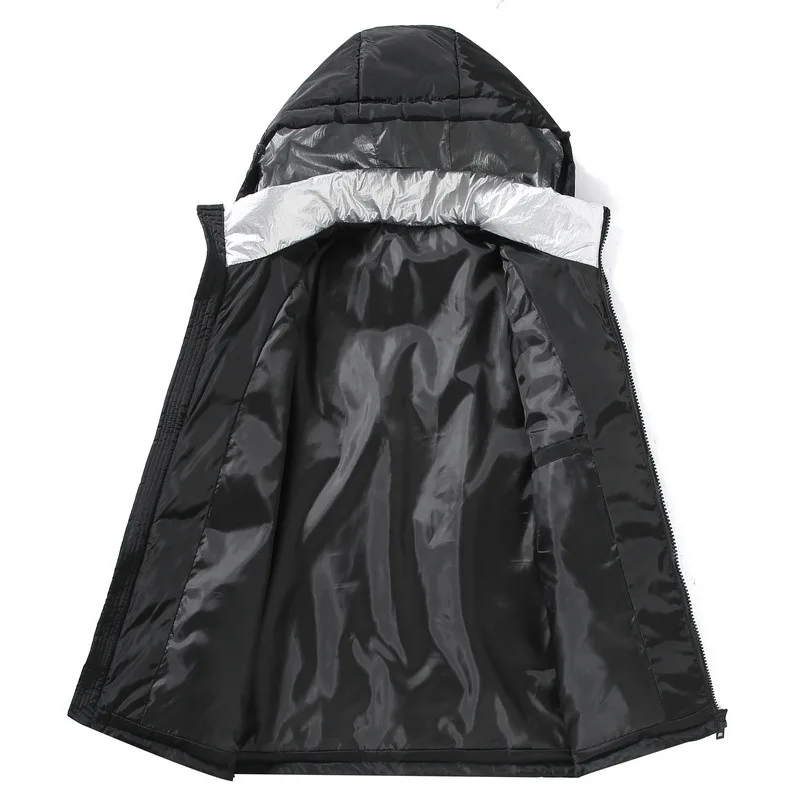 -20 Degree Winter Parkas Men Down Jacket Men Puffer Jacket White Duck Down Jacket Hooded Snow Outdoor Thick Warm Padded Coat