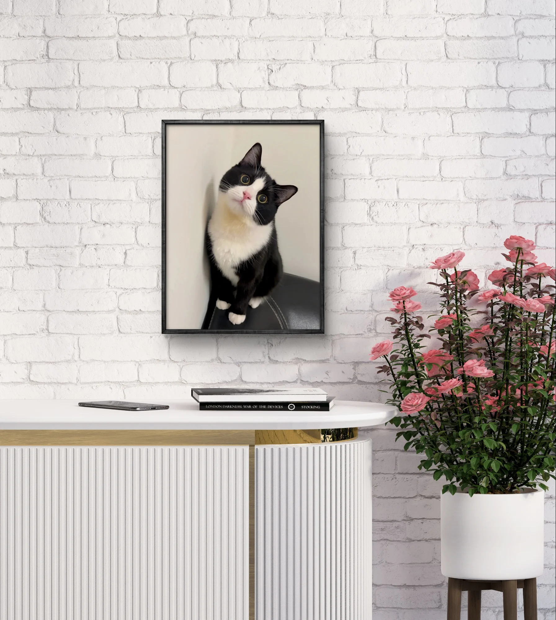 New Cow Cat DIY Diamond Painting Kit Black and White Cats Portrait Diamond Embroidery Mosaic Oil Painting Hand Gift Home Decor