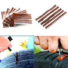 

50Pcs Tubeless Tire Repair Strips Stiring Glue for Tyre Puncture Emergency Tyre Repairing Rubber Strips Exterior Parts Car Tools