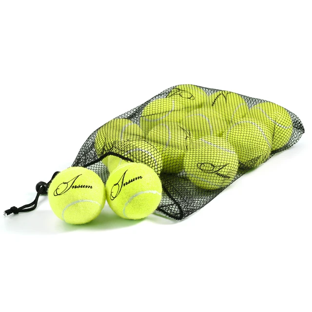 INSUM Tennis Balls,12-Pack Advanced Training Tennis Balls for Beginner Practice Balls, Pet Dog Tennis Balls with Mesh Bag 2