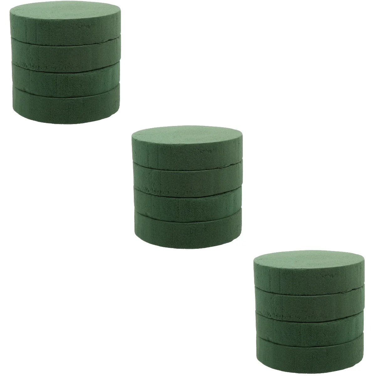 

12 pcs Round Wet Floral Foams Floral Foams Blocks Florist Flower