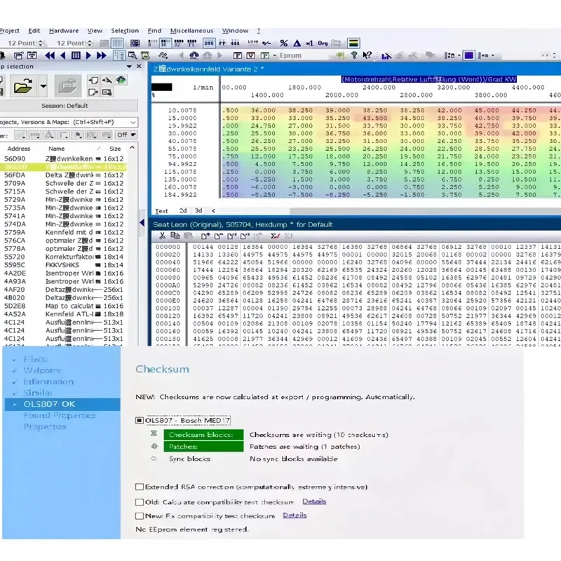 Car Tuning Software with ECM Titanium and Winols