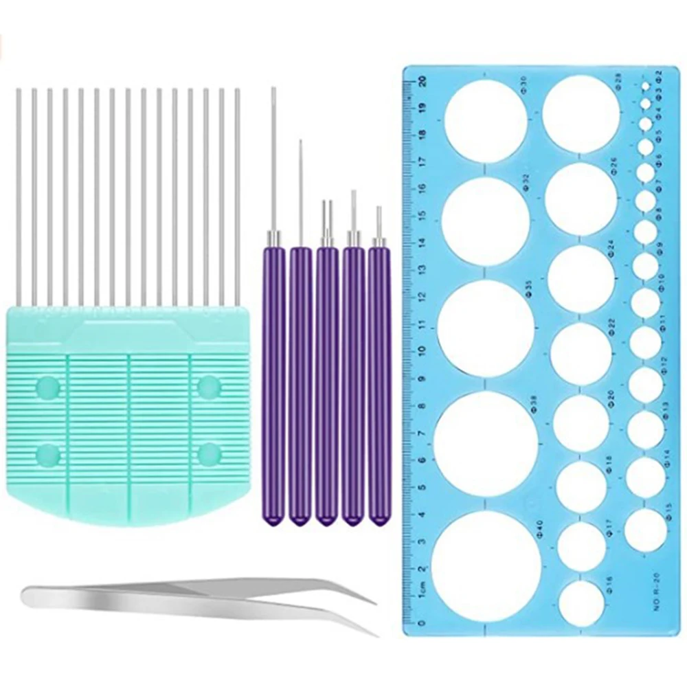 

Paper Quilling Tools Slotted Kit Handmade Rolling Quilling Needle Curling Pen for DIY Paper Cardmaking Project Tools